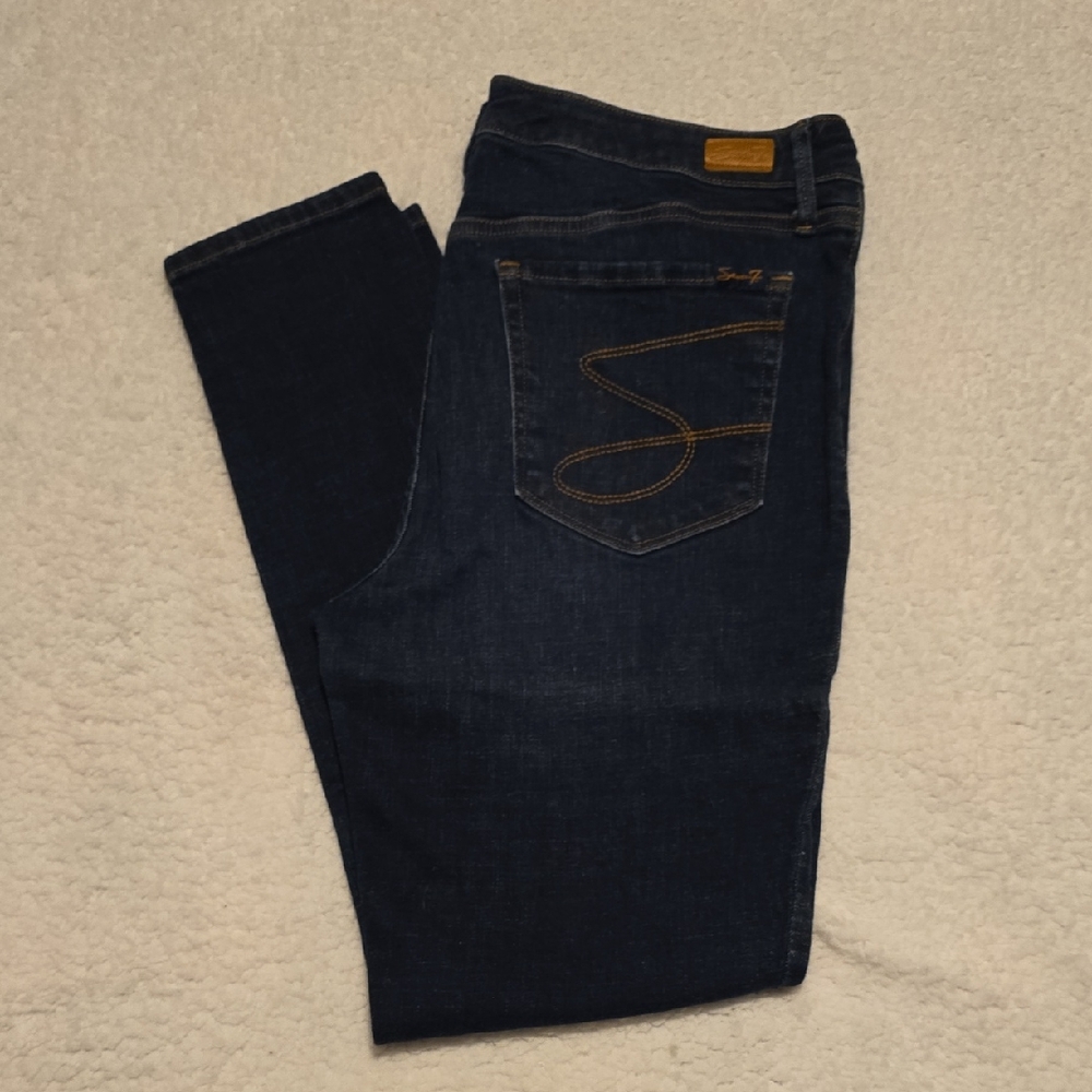 Seven7 Women's Deep Indigo Skinny Jeans